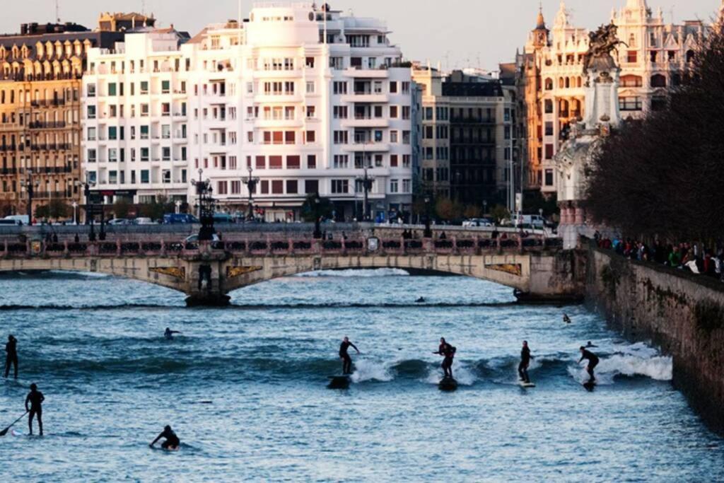New Gorgeous Central Apartment - Beachfront - 3 Bd San Sebastián Eksteriør bilde